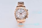 1:1 Super clone Clean Factory Rolex Daytona Rose gold White with 4130 Movement
